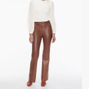 NWT Aritzia Wilfred Tempest Chiffon Blouse in Light Birch